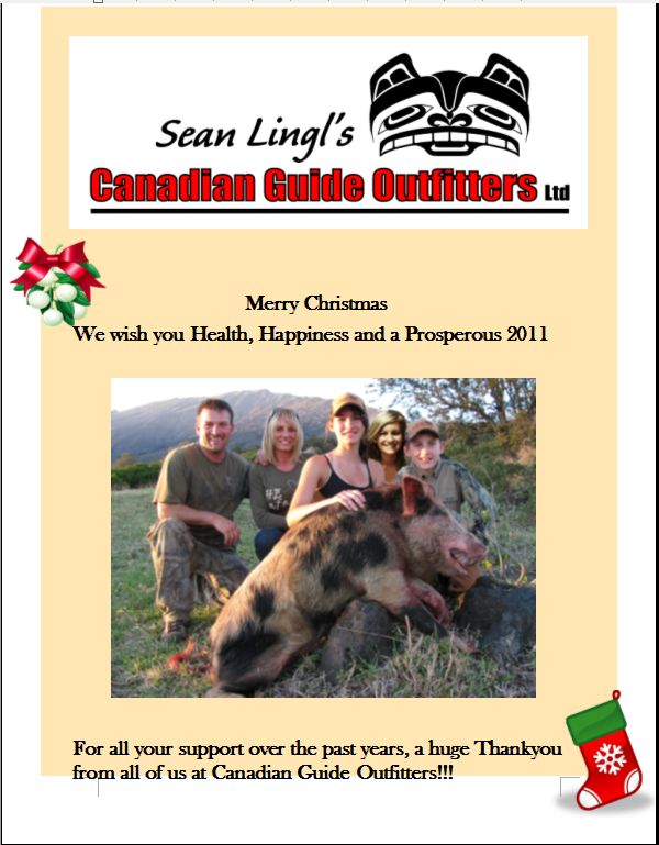 Hunt Report 2011 Canadian Guide Outfitters